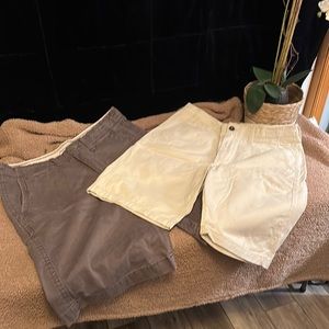 Mens American Eagle Khaki Shorts Longer Length